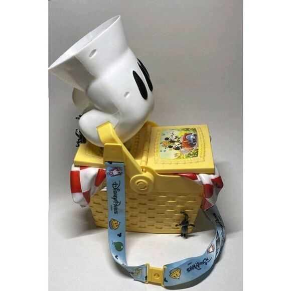 Disney Parks Mickey Minnie Runaway Railway Popcorn Bucket Picnic Basket factory - Picture 1 of 9